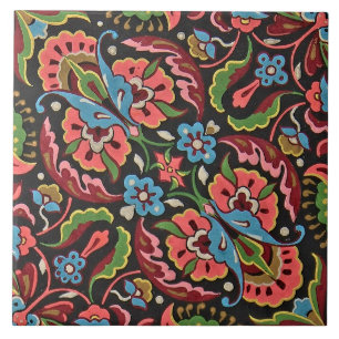 Carreau Christopher Jacquard floral Art nouveau