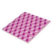 Carreau Chrome 3-d boîtes - fuchsia rose (Côté)