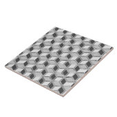 Carreau Chrome 3-d boîtes - gris argent (Côté)