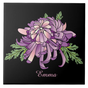 Carreau Chrysanthème