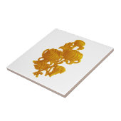 Carreau Chrysanthème jaune (Côté)