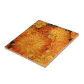 Carreau Chrysanthèmes orange Fire (Côté)