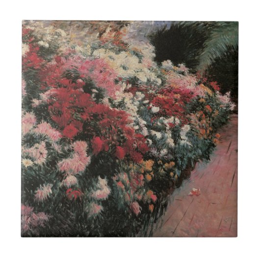 Carreau Chrysanthèmes par Dennis Bunker Miller, Beaux-arts (Devant)