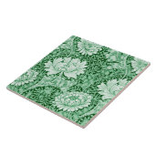 Carreau Chrysanthemum Green, William Morris (Côté)