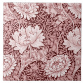 Carreau Chrysanthemum Maroon, William Morris (Devant)