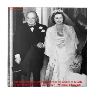Carreau Churchill & Célèbre citation sur le mariage