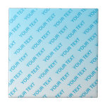 Carreau Ciel bleu (couleur changeable) Motif Ombre et text<br><div class="desc">Design moderne,  design bleu ciel personnalisable,  éditer comme vous voulez!</div>