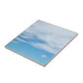 Carreau Ciel Bleu Joli Jour d'été Nuages Blancs (Côté)