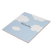 Carreau Ciel bleu, Modèle de nuages blancs fluides (Côté)