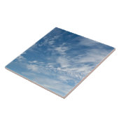 Carreau Ciel bleu nuages blancs éparpillés Motif bleu (Côté)