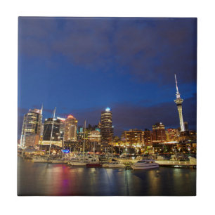 Carreau Ciel d'Auckland la nuit
