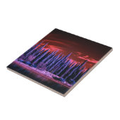 Carreau ciel d'hiver violet (Côté)