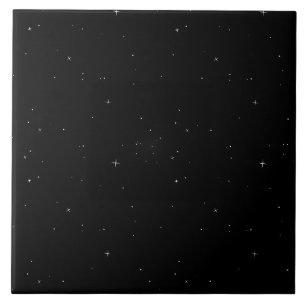 Carreau Ciel nocturne étoilé sombre