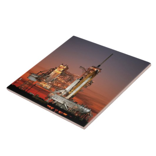 Carreau Ciel rouge pour le lancement de la navette spatial (Côté)