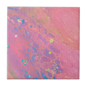 Carreau Ciel sur Vénus Coral Galaxy Rose Acrylique Pour