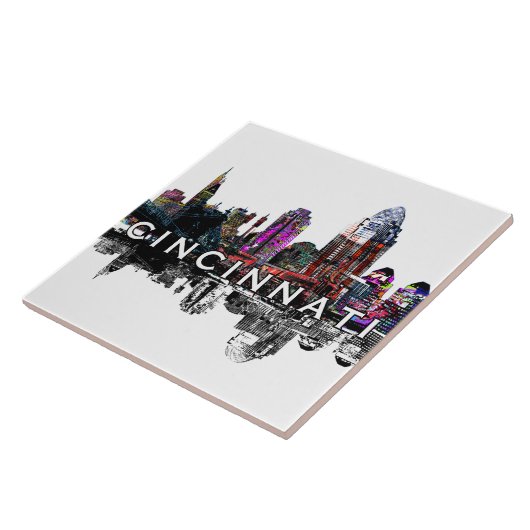 Carreau Cincinnati, Ohio en graffiti (Côté)