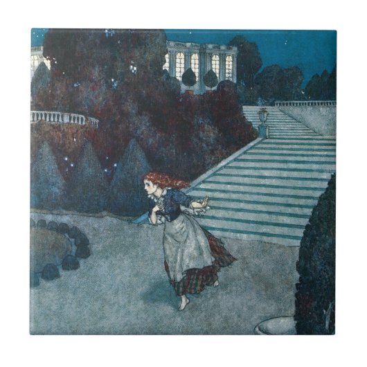 Carreau Cinderella, Conte de Fées Ancien par Edmund Dulac (Devant)