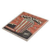 Carreau cinéma rétro cool cinéma pop-corn (Côté)