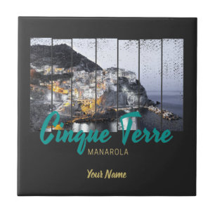 Carreau Cinque Terre Manarola Riomaggiore vintage italien