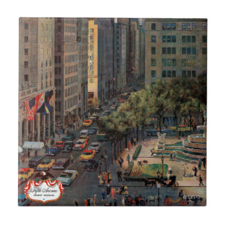 Carreau Cinquième avenue par John Falter