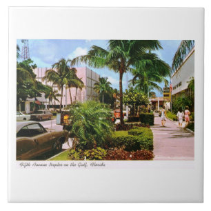 Carreau Cinquième avenue. Shopping, Naples, Floride Vintag