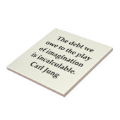 Carreau citation de Carl Jung (Côté)