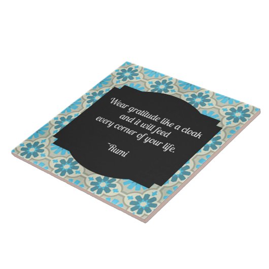 Carreau Citation de Gratitude Rumi (Côté)