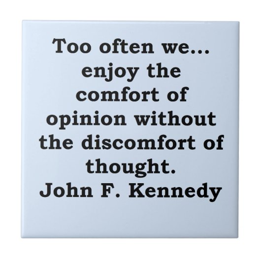 Carreau citation de John F. Kennedy (Devant)