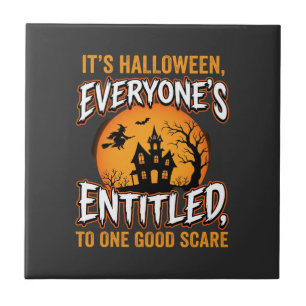Carreau Citation de Maison Hantée Halloween One Good Scare