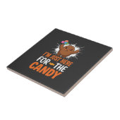 Carreau Citation de Monstre de Bonbons d'Halloween Design (Côté)