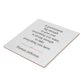 Carreau Citation de Thomas Jefferson (Côté)