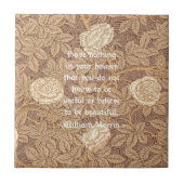 Carreau Citation de William Morris (Devant)