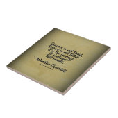 Carreau Citation de Winston Churchill ; succès (Côté)