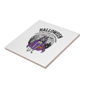 Carreau Citation drôle de cape d'Halloween de squelette de (Côté)