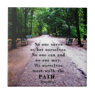 Carreau Citation du chemin Bouddha
