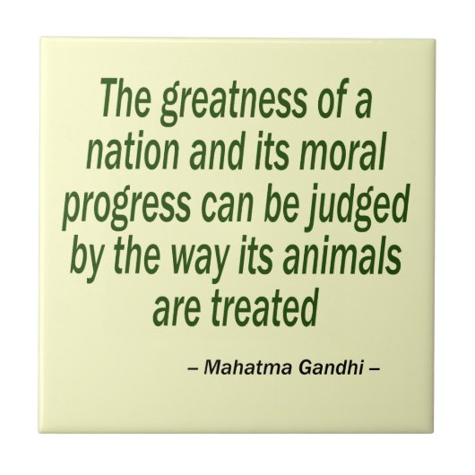 Carreau Citation du Mahatma Gandhi (Devant)