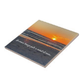 Carreau Citation Ocean Breeze Avec Beau coucher de soleil (Côté)