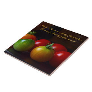 Carreau Citation Tomato Amis & Famille Carrelage en cérami