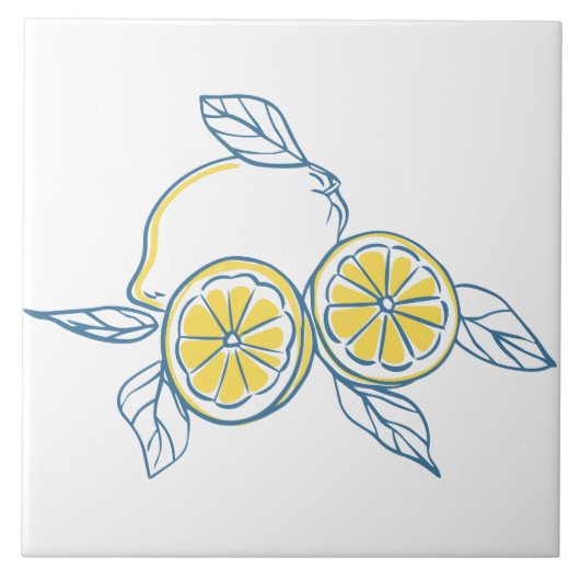 Carreau Citron minimaliste (Devant)