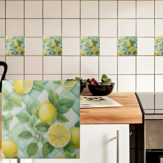 Carreau Citrons à la menthe