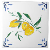 Carreau Citrons, agrumes, méditerranéen (Devant)