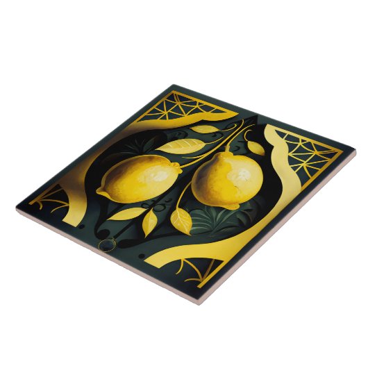 Carreau Citrons Art déco (Côté)