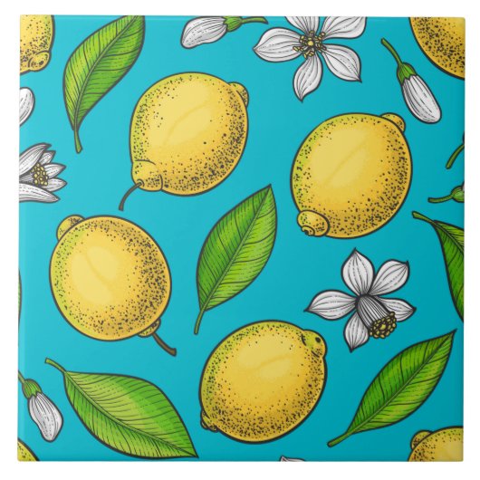 Carreau Citrons bleus (Devant)