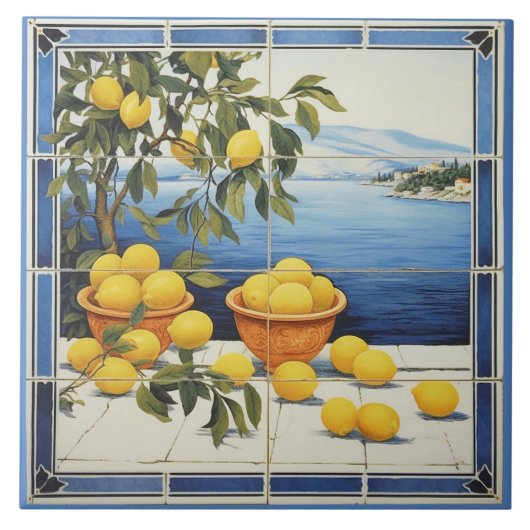 Carreau Citrons de Grèce (Devant)