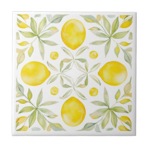 Carreau Citrons de Toscane méditerranéen