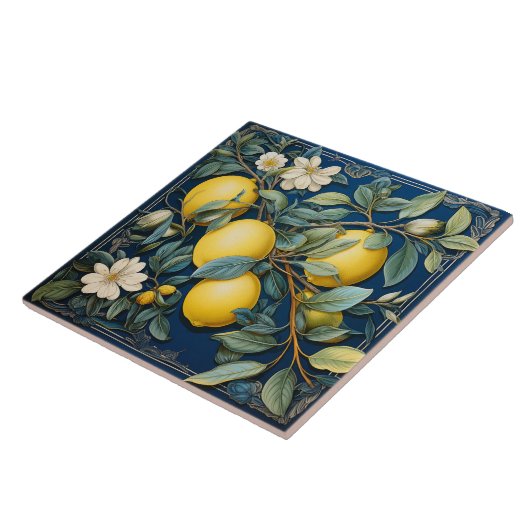 Carreau Citrons d'été méditerranéens (Côté)