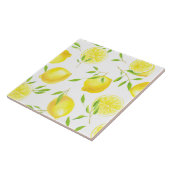 Carreau Citrons et feuilles (Côté)