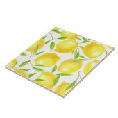 Carreau Citrons et motif feuille (Côté)