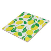 Carreau Citrons et motifs feuille (Côté)