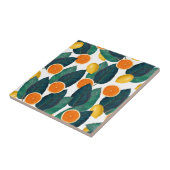 Carreau Citrons Et Oranges Blanc (Côté)